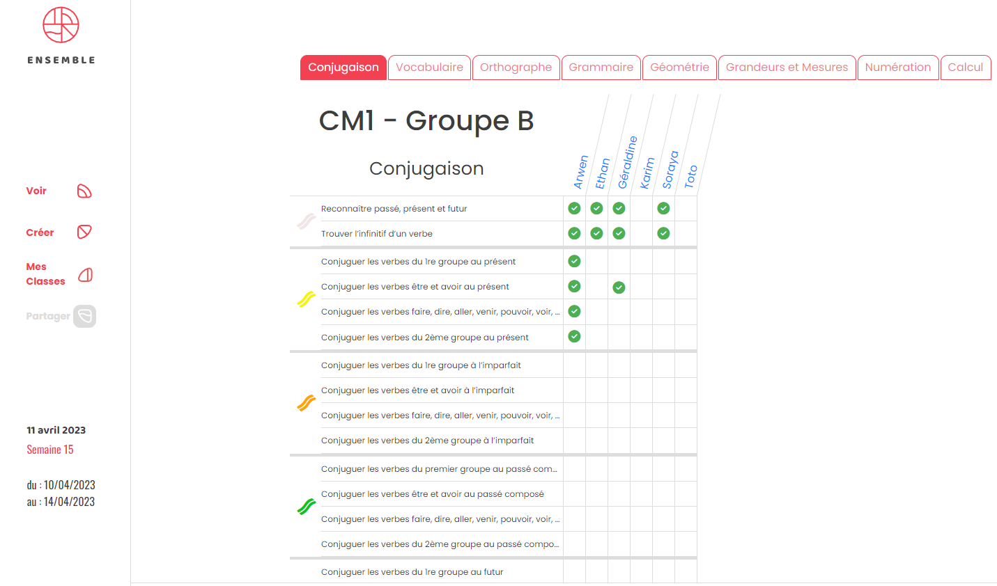 illustration application Ensemble